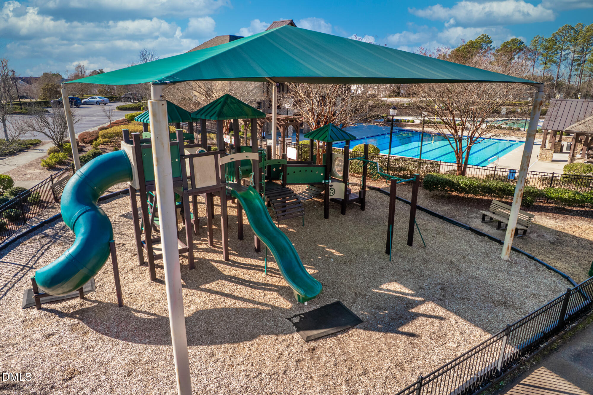 3548 Althorp Drive Raleigh, NC 27616 - Photo 52 of 56 a view of a swimming pool with a patio