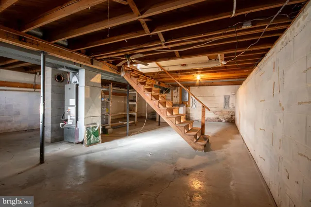 a view of storage and utility room