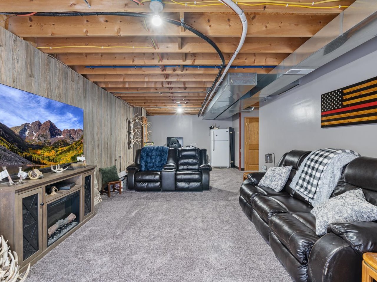 2572 160th Avenue Aledo, IL 61231 - Photo 54 of 66 a living room with furniture and a flat screen tv