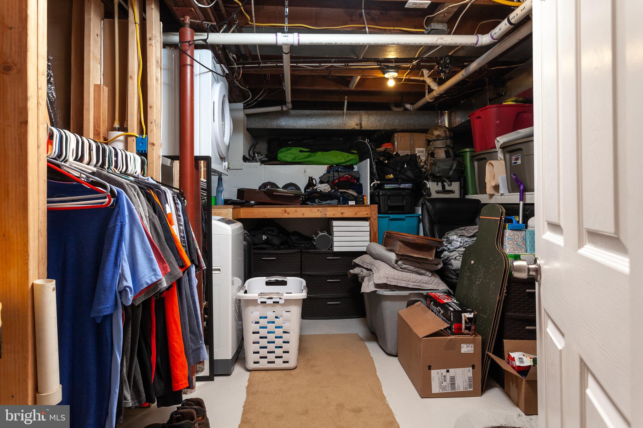 3311 Cornwall Road Baltimore, MD 21222 - Photo 25 of 31 Lower Level Storage/Workshop w/Washer/Dryer Hookup