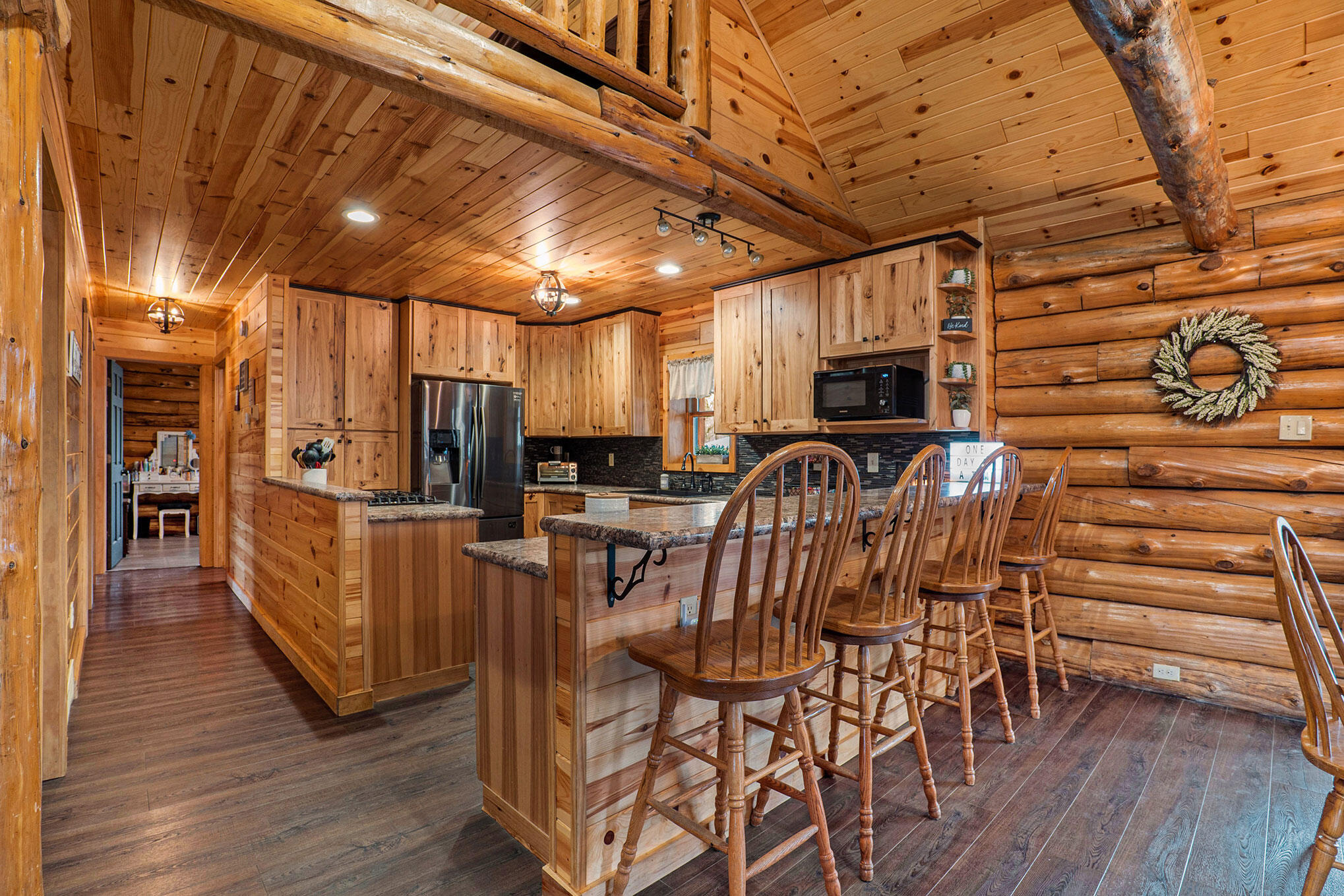 22378 2 Mile Road Morley, MI 49336 - Photo 8 of 26 22375 2 Mile Rd Log Home Clint MAki 616-
