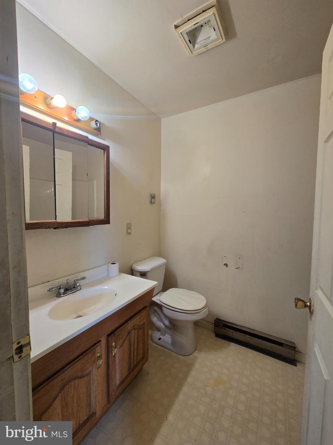 8806 Greentop Road Lincoln, DE 19960 - Photo 20 of 35 a bathroom with a sink a toilet and mirror