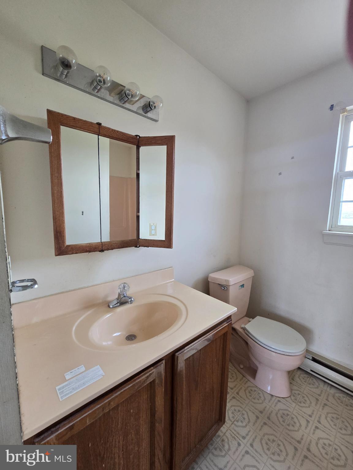 8806 Greentop Road Lincoln, DE 19960 - Photo 32 of 35 a bathroom with a sink toilet and mirror