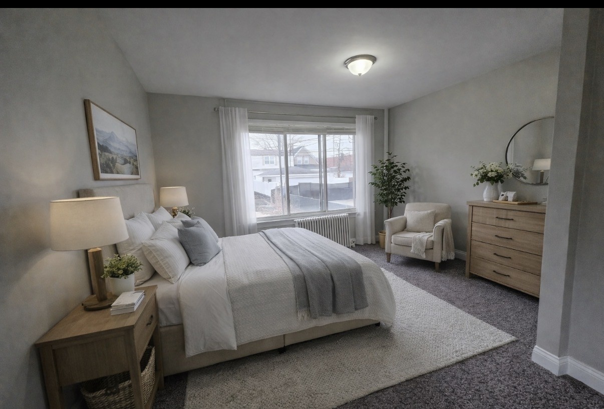 8605 South Laflin Street Chicago, IL 60620 - Photo 5 of 7 a bedroom with a bed and a window