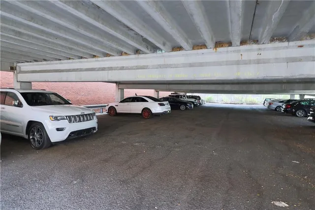 a view of parking garage