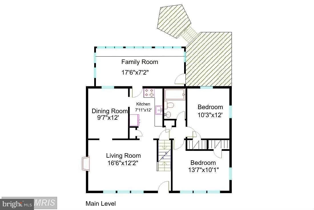 4401 Park Road Alexandria, VA 22312 - Photo 36 of 38 Main Level floor plan
