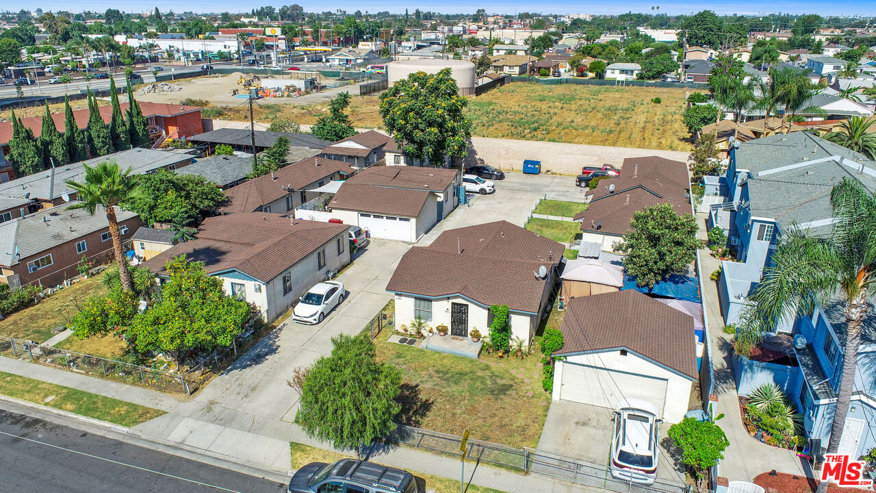 7101 Chanslor Avenue Bell, CA 90201 - Photo 12 of 20 an aerial view of residential houses with outdoor space and river view