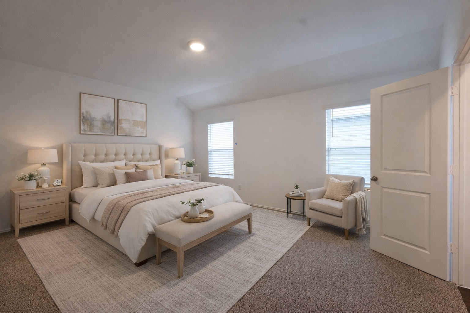 12306 Bulldogger Bend Buda, TX 78610 - Photo 1 of 11 a bedroom with a bed and a couch