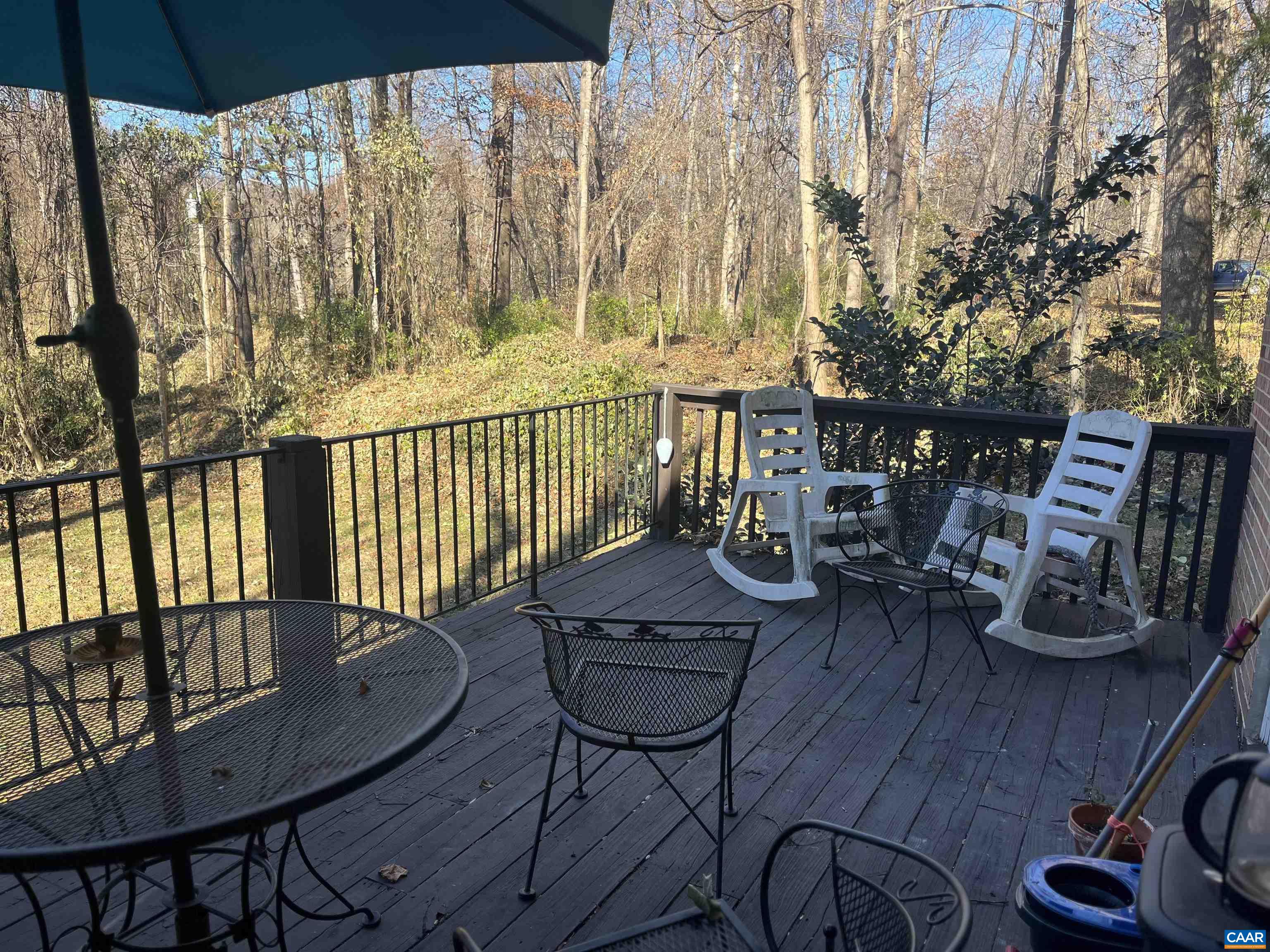 158 Buckingham Circle, Unit A&B Charlottesville, VA 22903 - Photo 12 of 23 a view of a balcony with chairs