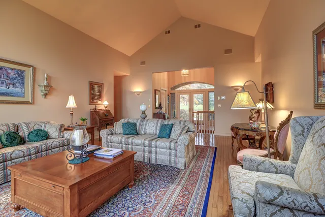 a bathroom with a tub and shower