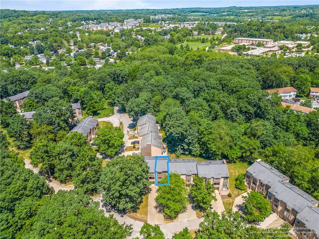 332 Central Drive Cranberry Township, PA 16066 - Photo 26 of 28 an aerial view of residential houses with outdoor space and trees
