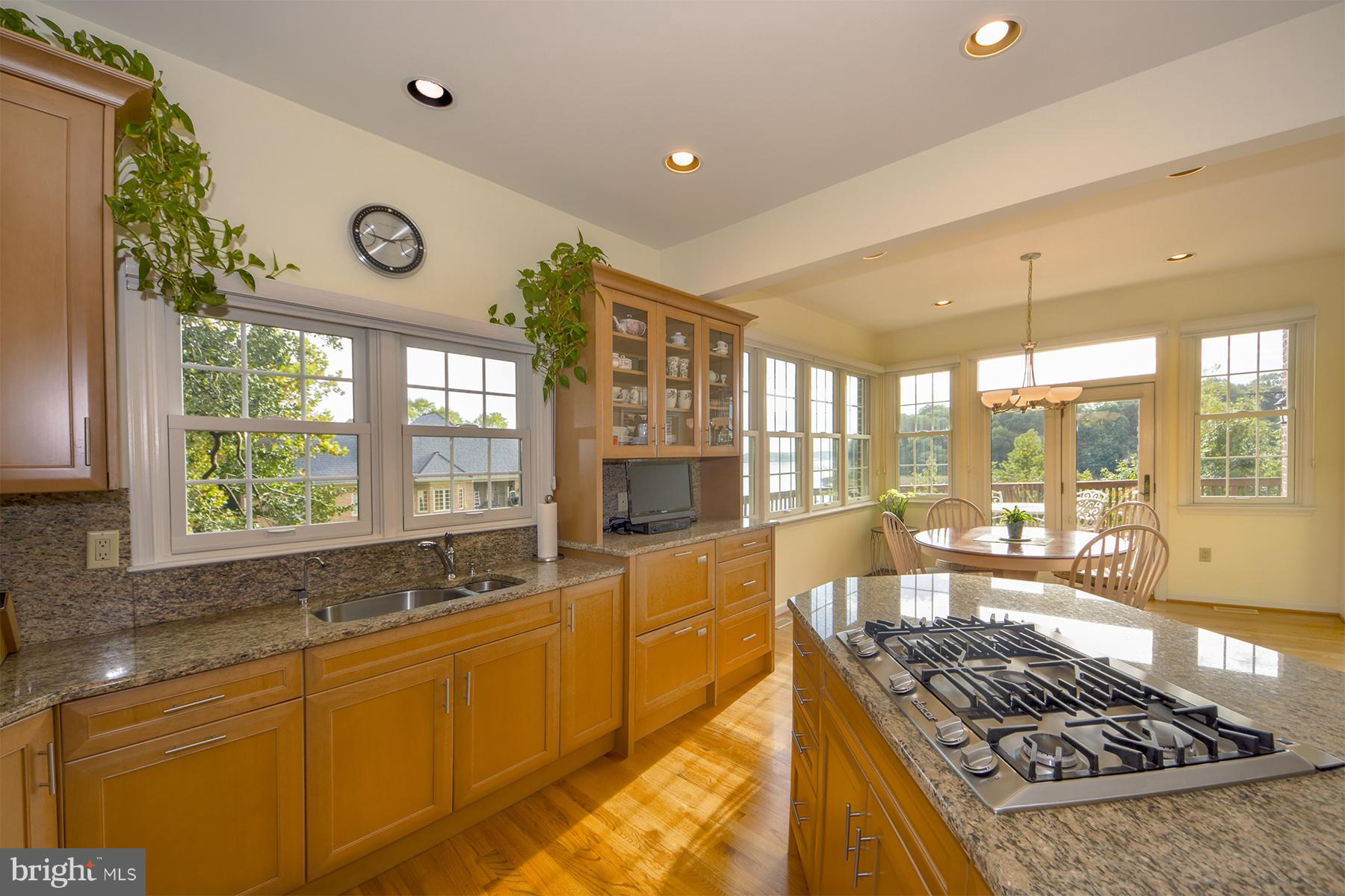 960 South River Landing Road, Unit 960 Edgewater, MD 21037 - Photo 9 of 29 Center island has granite and 5 burner gas cooktop