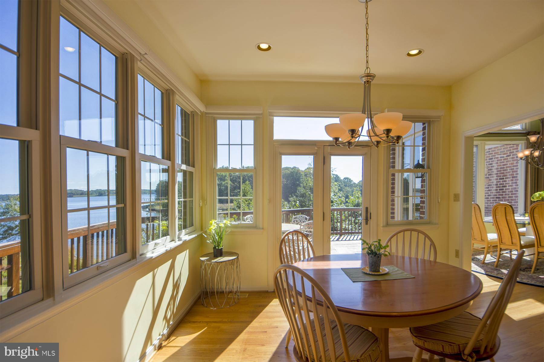 960 South River Landing Road, Unit 960 Edgewater, MD 21037 - Photo 10 of 29 Eat-in kitchen has french doors to the deck