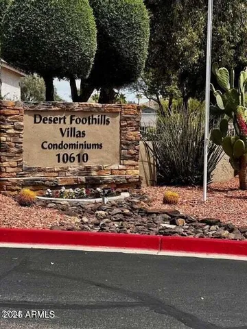 a view of a sign board