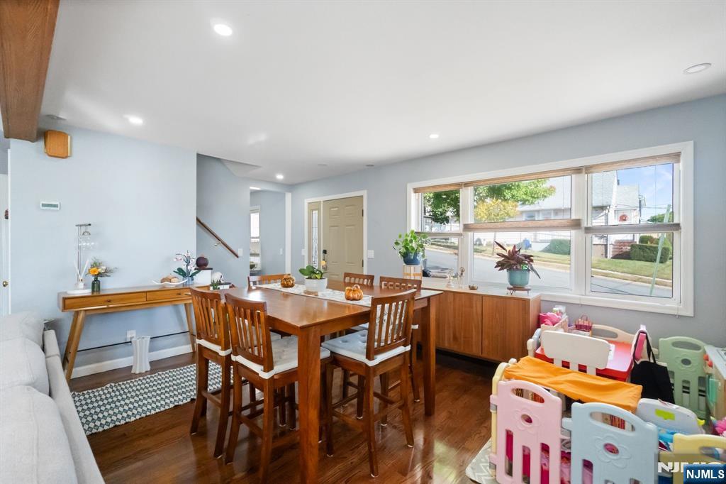 340 Marsan Drive Carlstadt, NJ 07072 - Photo 19 of 50 a view of a dining room with furniture and a large window