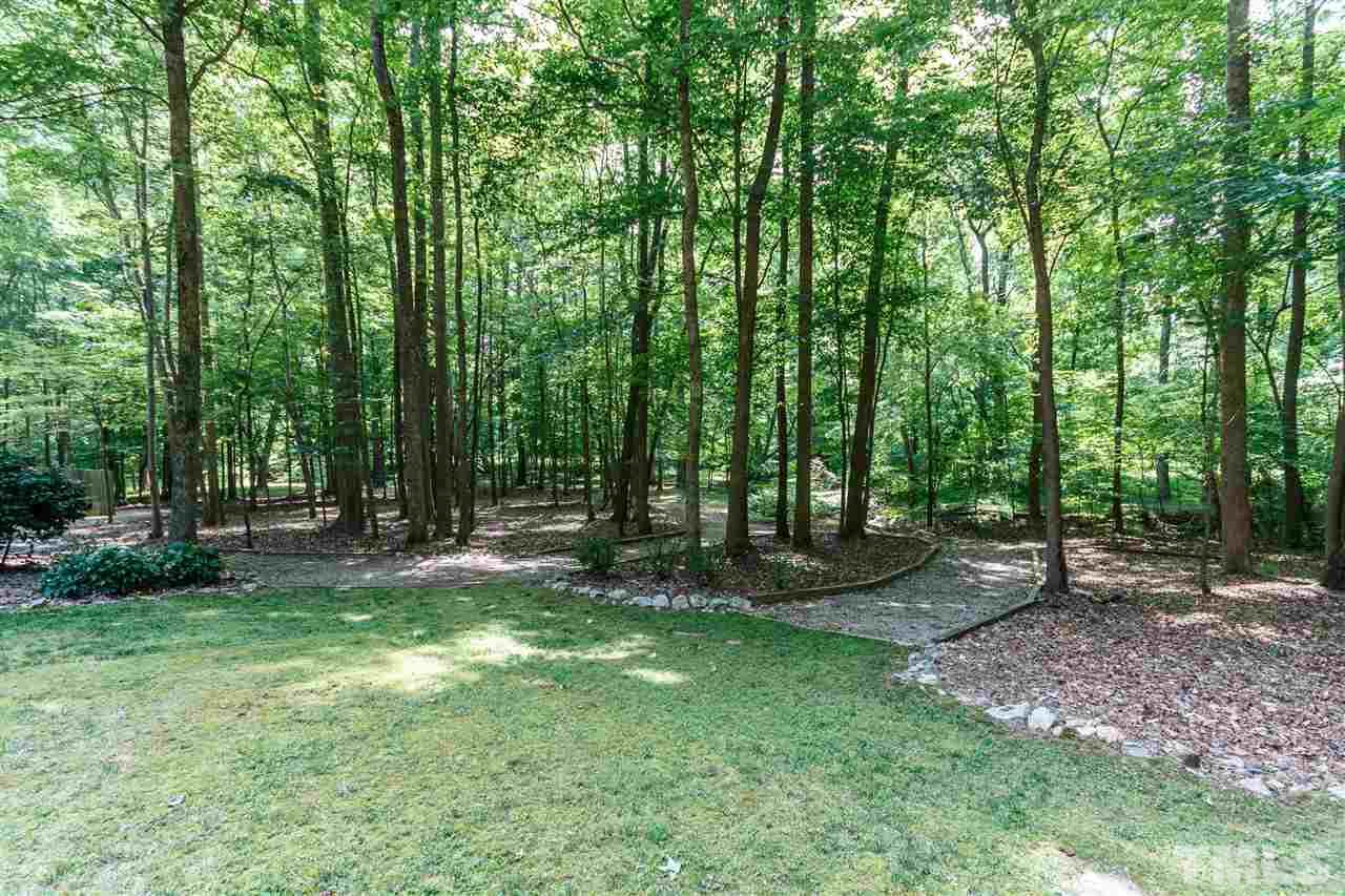 11604 Black Horse Run Raleigh, NC 27613 - Photo 23 of 29 a view of a backyard with trees