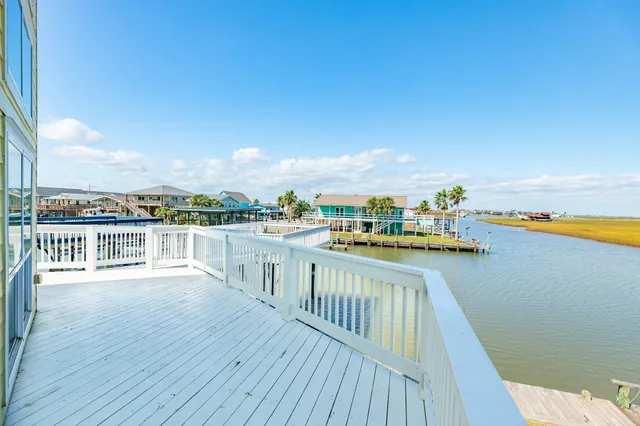 a view of a balcony with city view