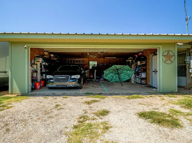 a view of a lake with a big yard