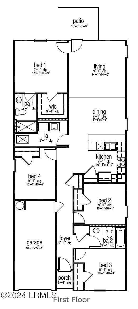 548 Hideaway Street Ridgeland, SC 29936 - Photo 2 of 30 Helena_Floor_plan_Image