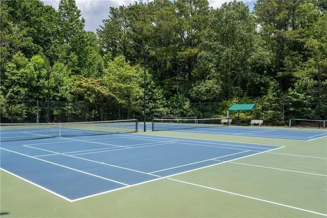 a view of a tennis court