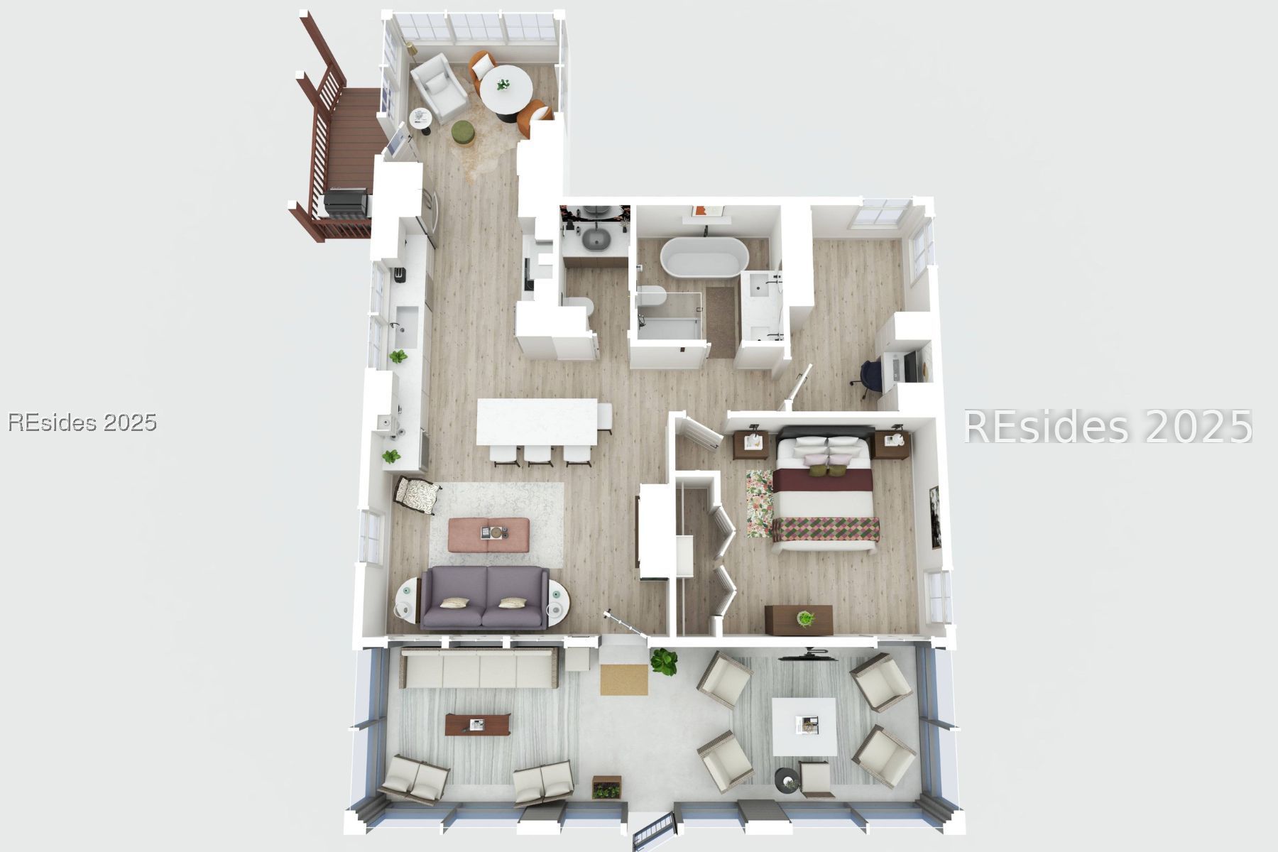 38 Boundary Street Bluffton, SC 29910 - Photo 96 of 96 3D FLOOR PLAN