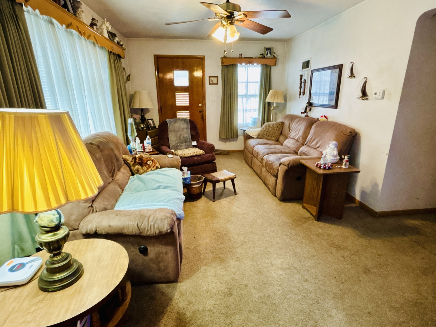 1001 Marcy Street Ottawa, IL 61350 - Photo 6 of 18 a living room with furniture and a fireplace