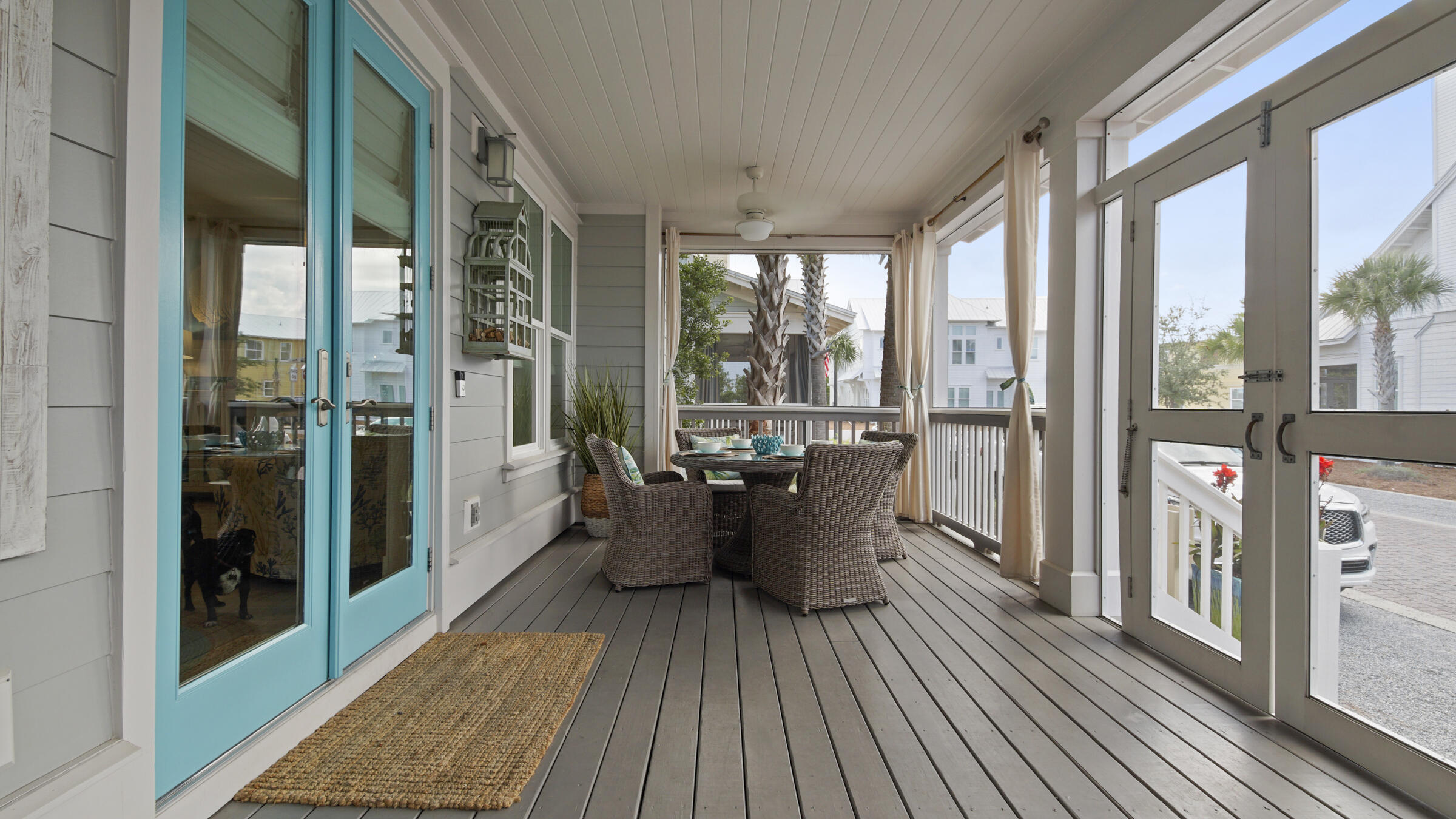 20 Federal Street Inlet Beach, FL 32461 - Photo 3 of 41 a view of a dining room with furniture window and wooden floor