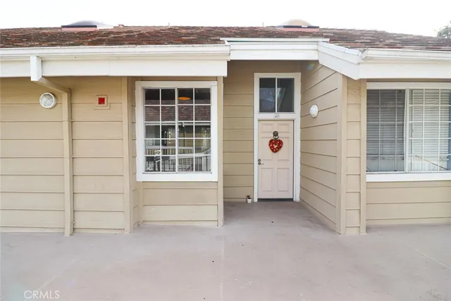 a view of a house with a porch