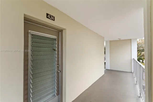 a view of hallway with stairs