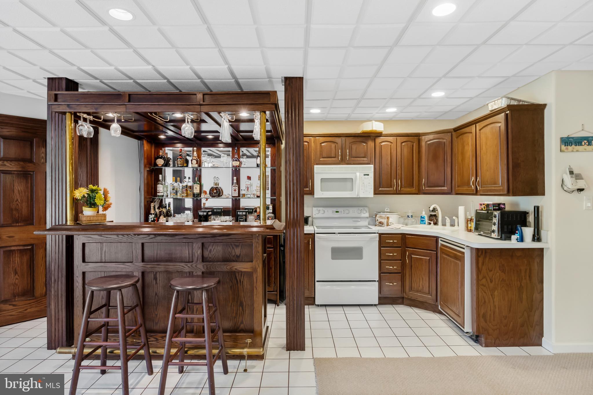 81 Eayrestown Road Medford, NJ 08055 - Photo 48 of 70 Finished basement built-in bar