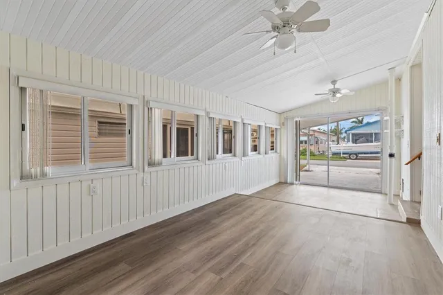 a view of an front door