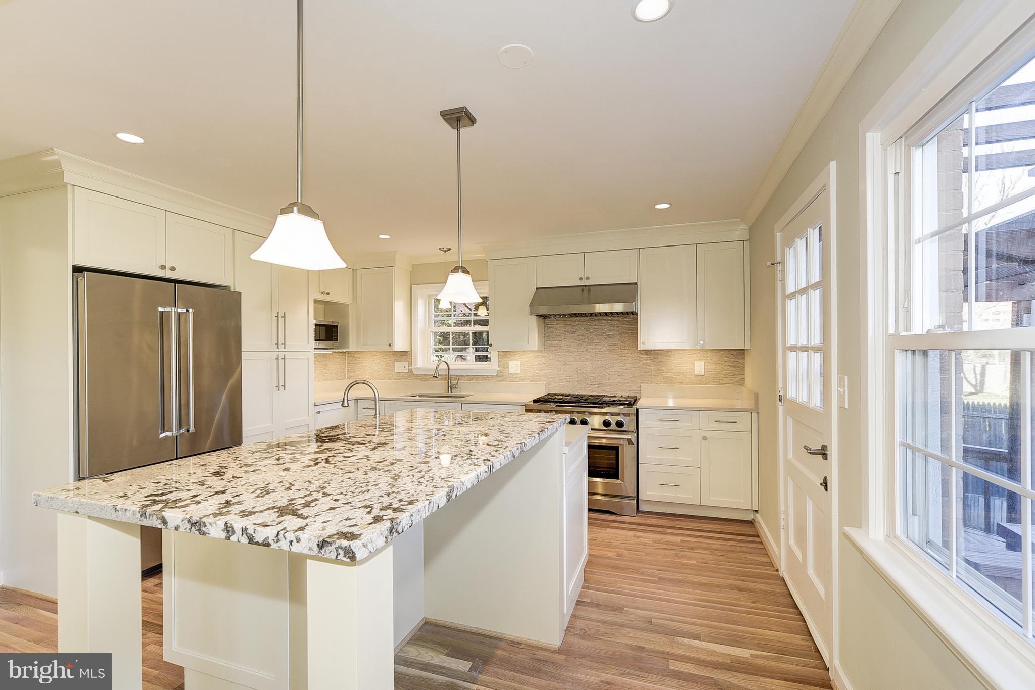 7413 Beverly Road Bethesda, MD 20814 - Photo 13 of 30 Kitchen with access to Deck