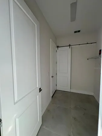 a view of an empty room