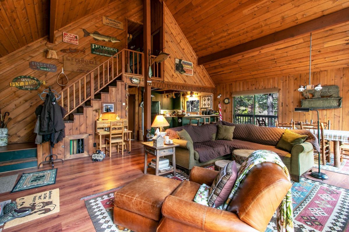 52641 4s02 Idyllwild, CA 92549 - Photo 6 of 36 a living room with furniture and a floor to ceiling window