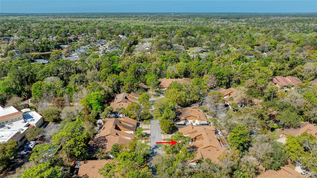 9 Soco Trail Ormond Beach, FL 32174 - Photo 73 of 74 an aerial view of residential house with outdoor space and trees all around