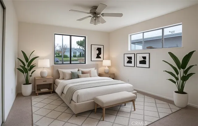 a view of an empty room with a fireplace