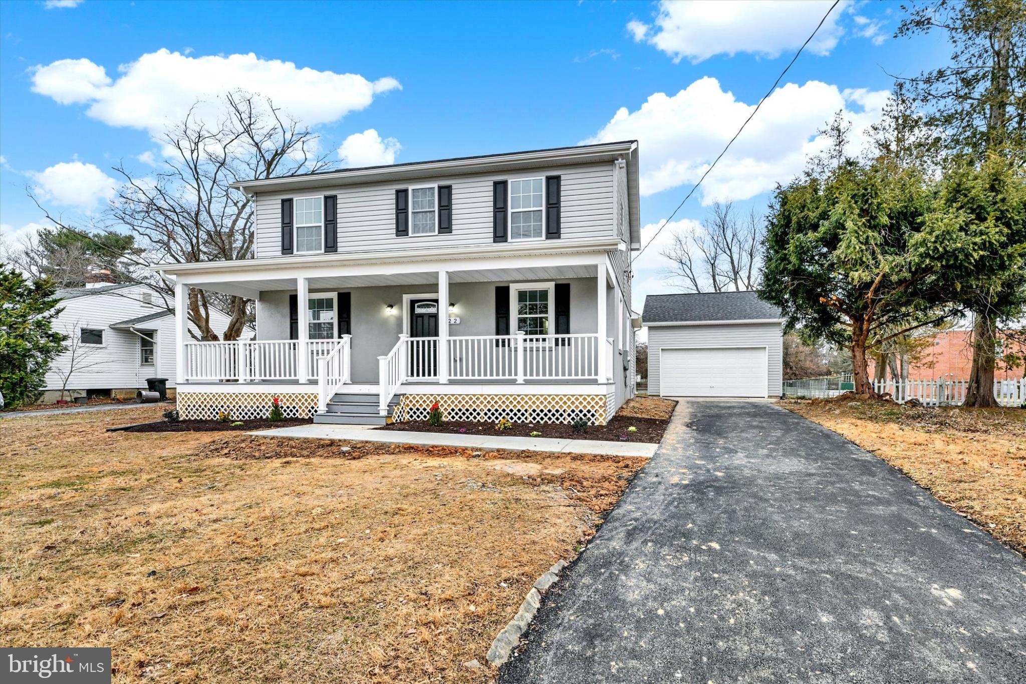 22 Cockeys Mill Road Reisterstown, MD 21136 - Photo 2 of 27 Detached 2 car garage and a long driveway.