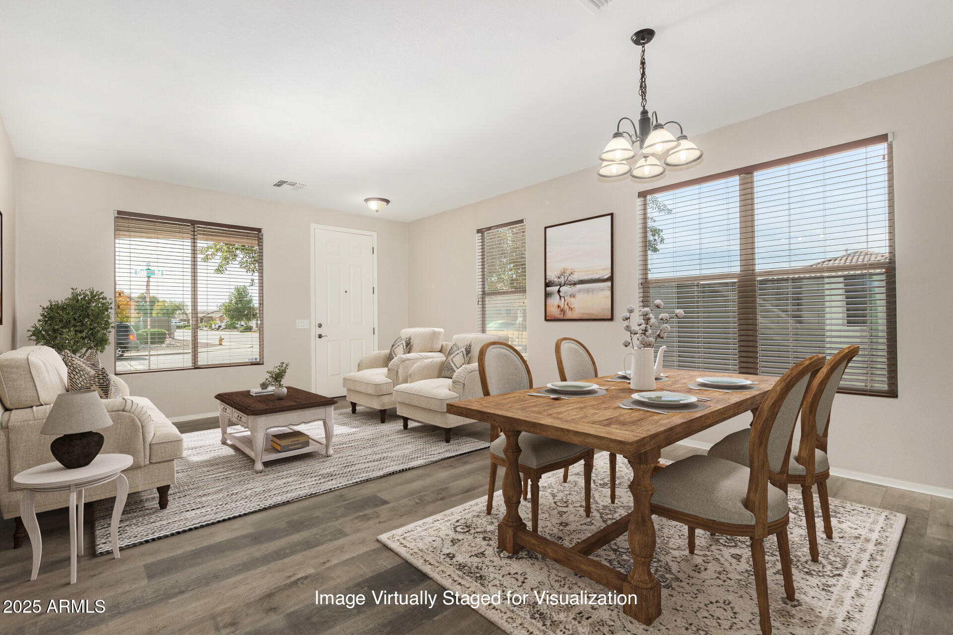 1036 East Oak Road San Tan Valley, AZ 85140 - Photo 17 of 37 a view of a dining room with furniture window and outside view
