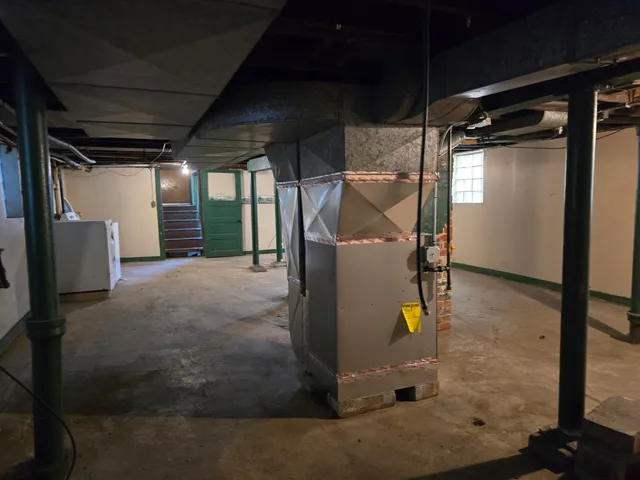 a room with gym equipment