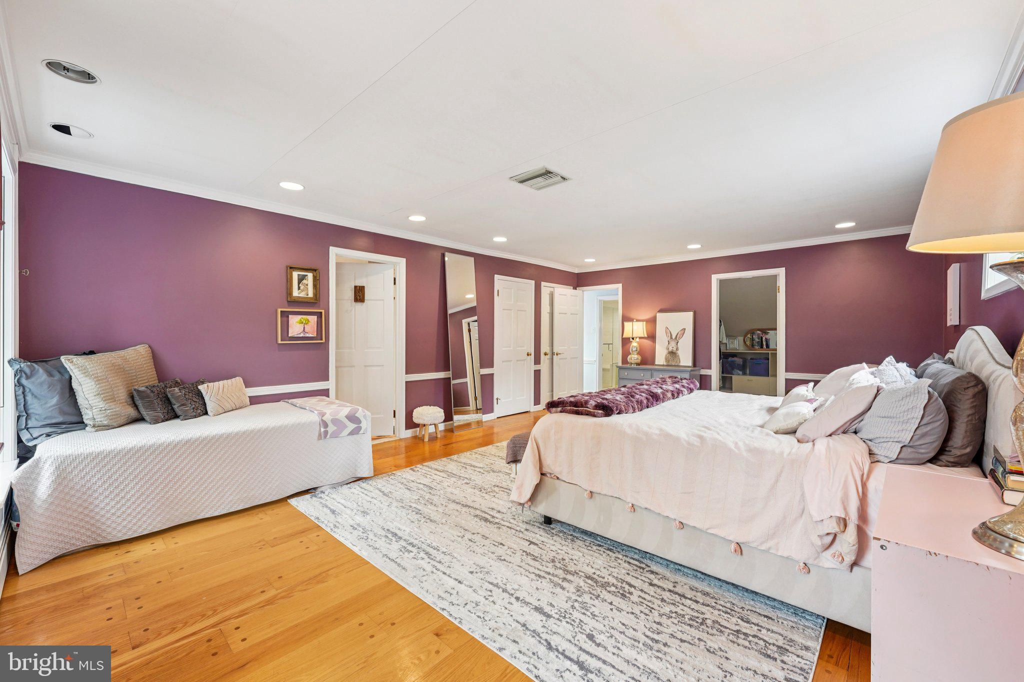 1535 Scrope Road Rydal, PA 19046 - Photo 29 of 63 a bedroom with a large bed and a couch