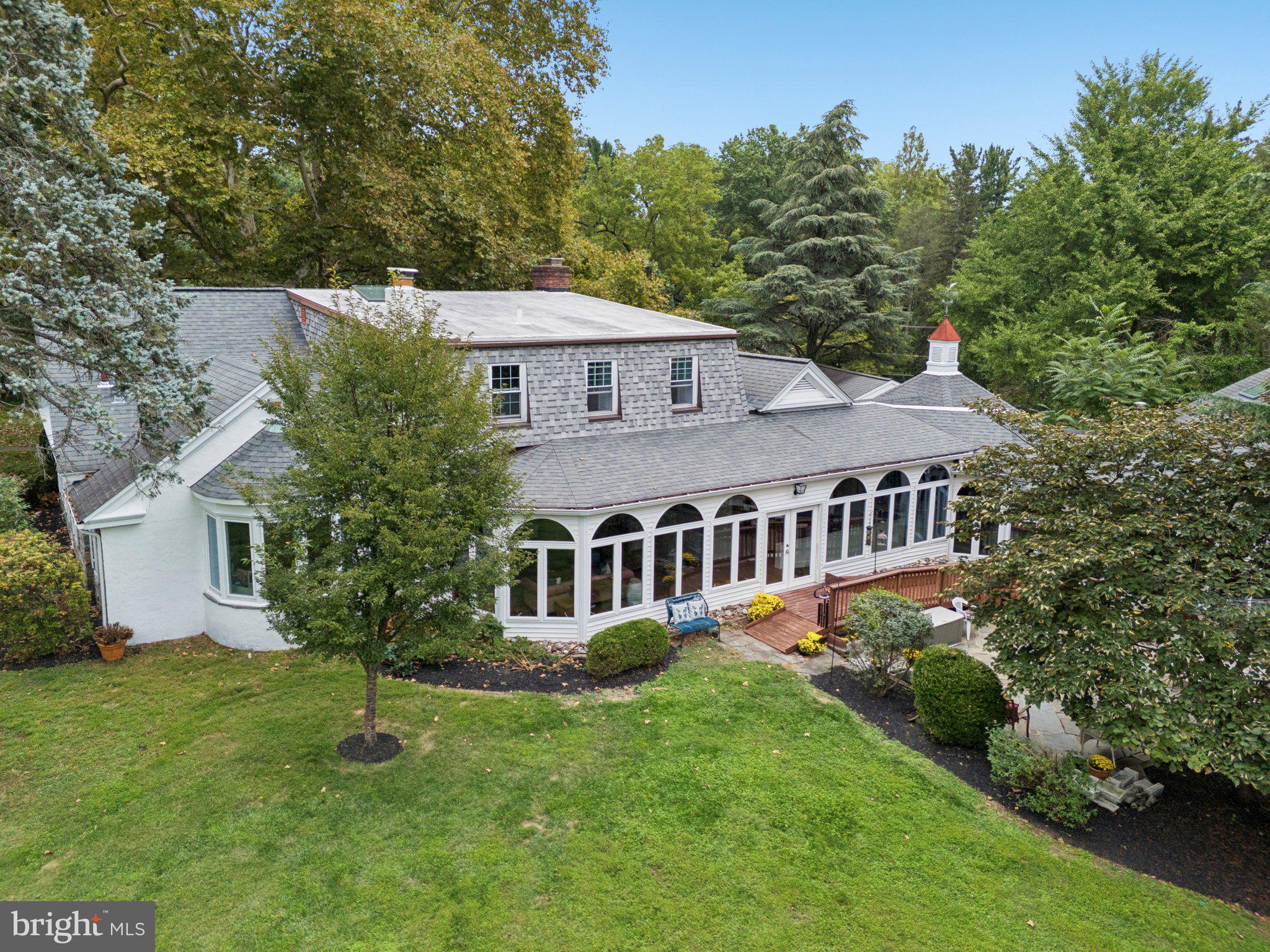 1535 Scrope Road Rydal, PA 19046 - Photo 61 of 63 an aerial view of a house with yard and green space