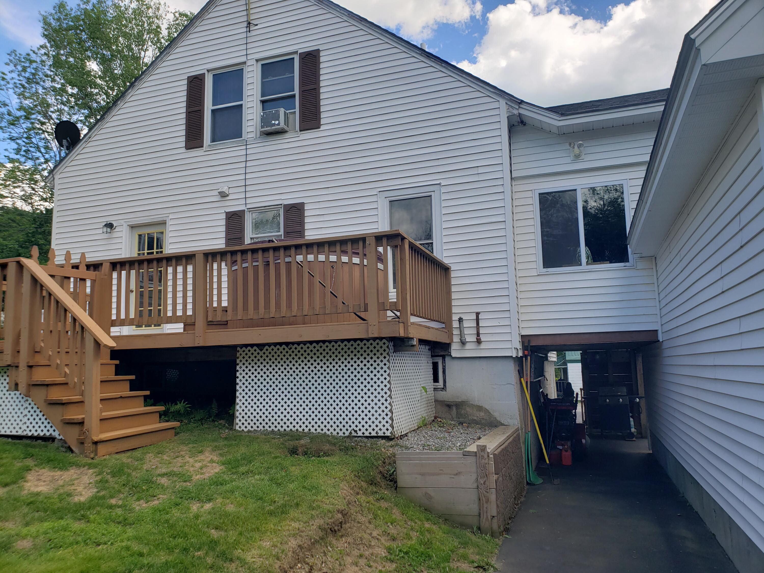 4 Pineau Street Jay, ME 04239 - Photo 7 of 48 Back deck w/ hot tub!