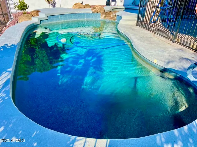 a view of a backyard with a garden