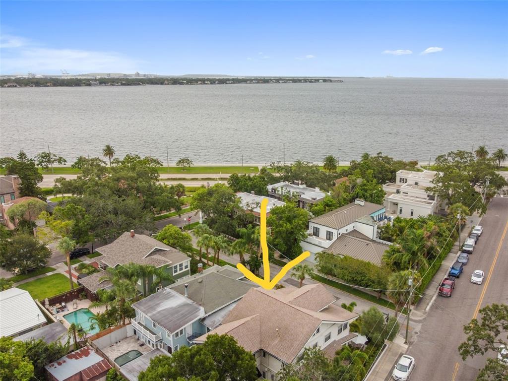 1020 South Rome Avenue, Unit 1/2 Tampa, FL 33606 - Photo 2 of 8 a view of a city with a lake view