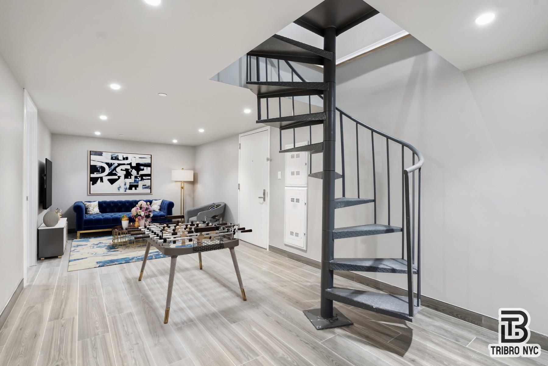 129 Russell Street, Unit 1E Brooklyn, NY 11222 - Photo 2 of 8 a view of a livingroom with furniture and hardwood floor