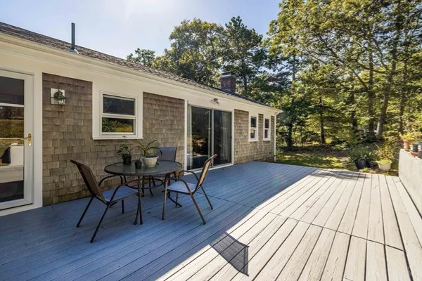 a view of a house with a patio