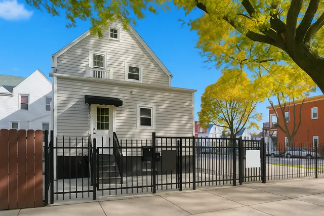 a front view of a house