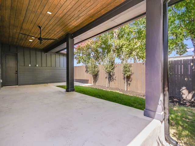 7500 St Cecelia Street Austin, TX 78757 - Photo 26 of 31 a view of a porch with wooden floor