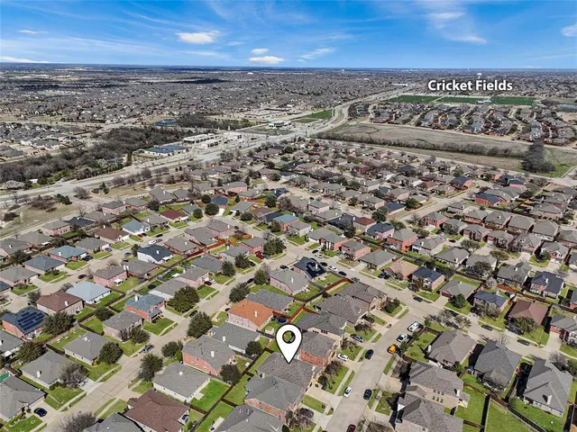 an aerial view of multiple house