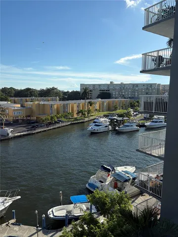 a view of a lake with houses